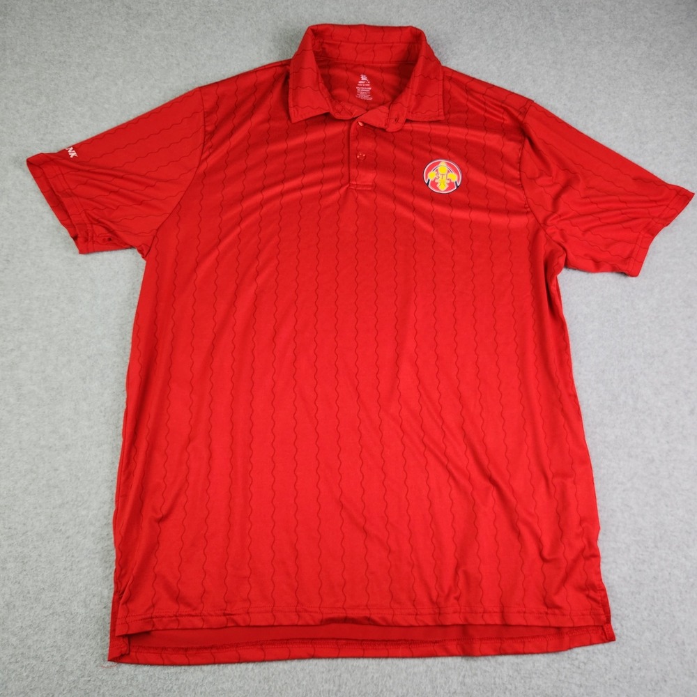 St. Louis Cardinals Polo Shirt Mens XL Red‎ MLB Baseball Performance Stretch